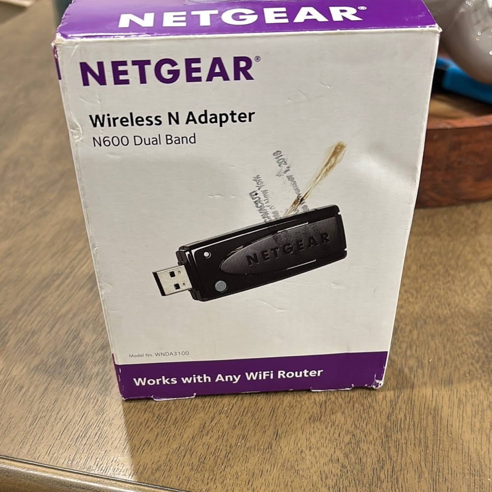 NETGEAR Wireless N600 Dual Band Adapter - Black